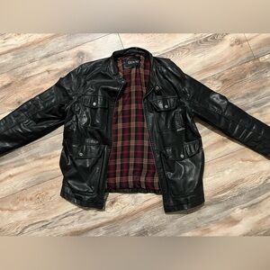 Guess for Men - Faux Leather Motorcycle Jacket
Size Large
Fair condition